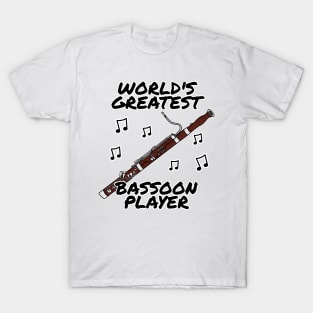 World's Greatest Bassoon Player Bassoonist Musician Funny T-Shirt